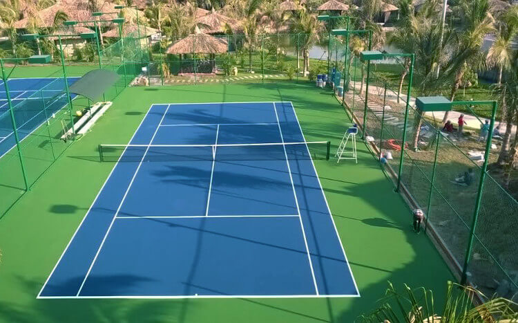 Sân tennis mini có kích thước như thế nào?